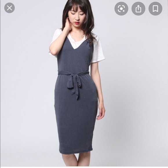 Guess Joan Halter v-neck tie waist dress - Picture 4 of 5